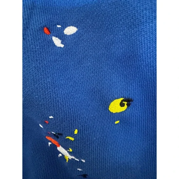 Nike Standard Issue Splatter FleeceHoodie Mens Size L Game Royal Blue DM8007